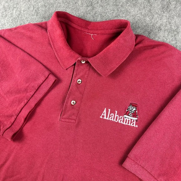 Other - VTG Alabama Crimson Tide Polo Shirt Men XL Red Embroidered Logo 90s Retro Sports